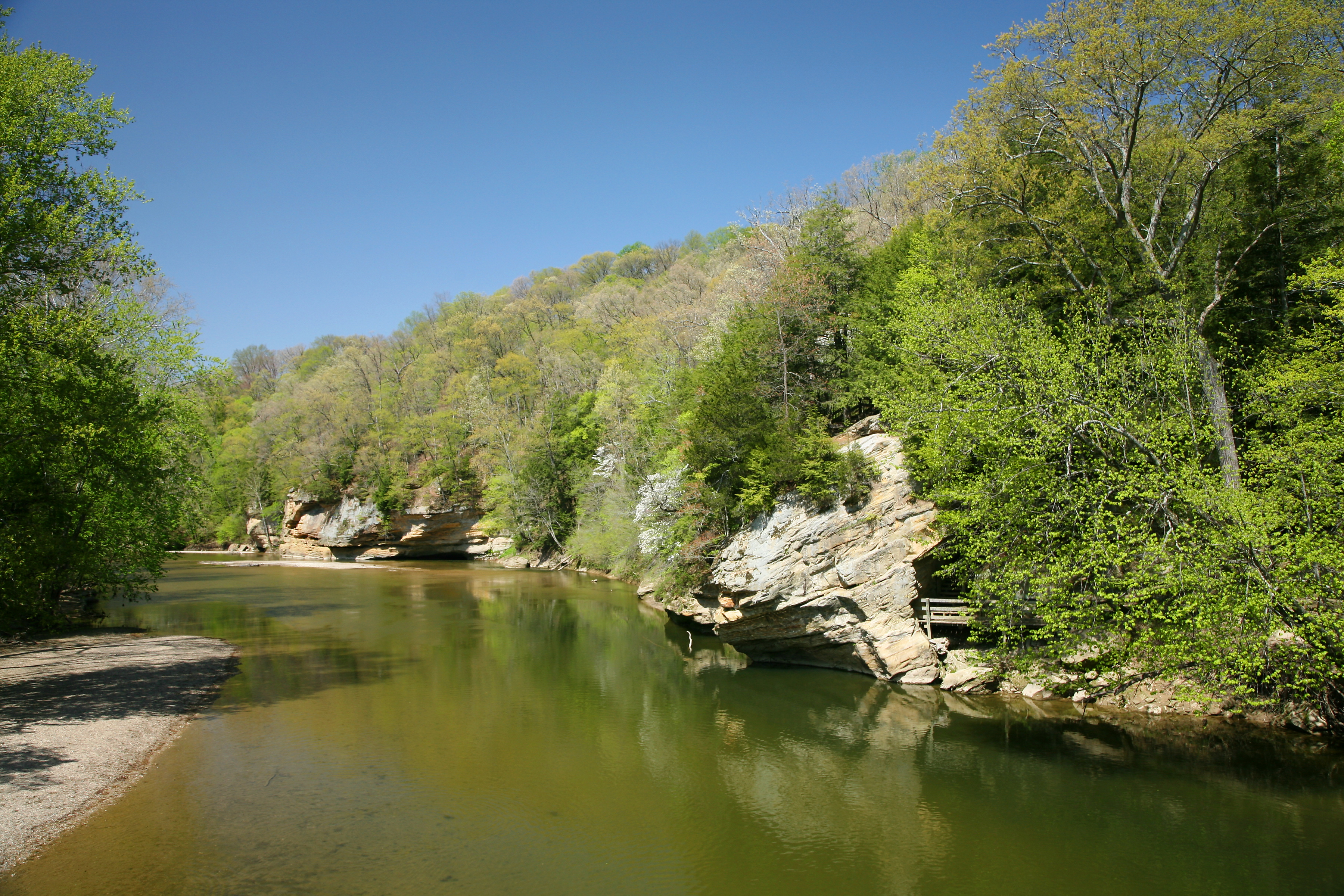 Sugar Creek at Turkey Run State Park near Crawfordsville, Indiana